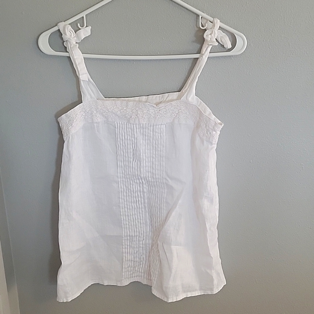 White blouse tank